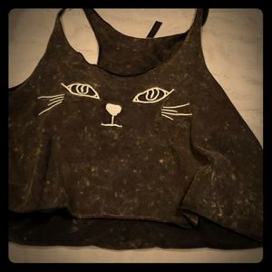 Cat Crop Top